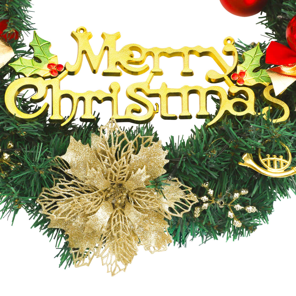 8720845472580_g_en_hd_6 vidaXL Christmas Wreath with 35 LEDs Green 60 cm - Image 7