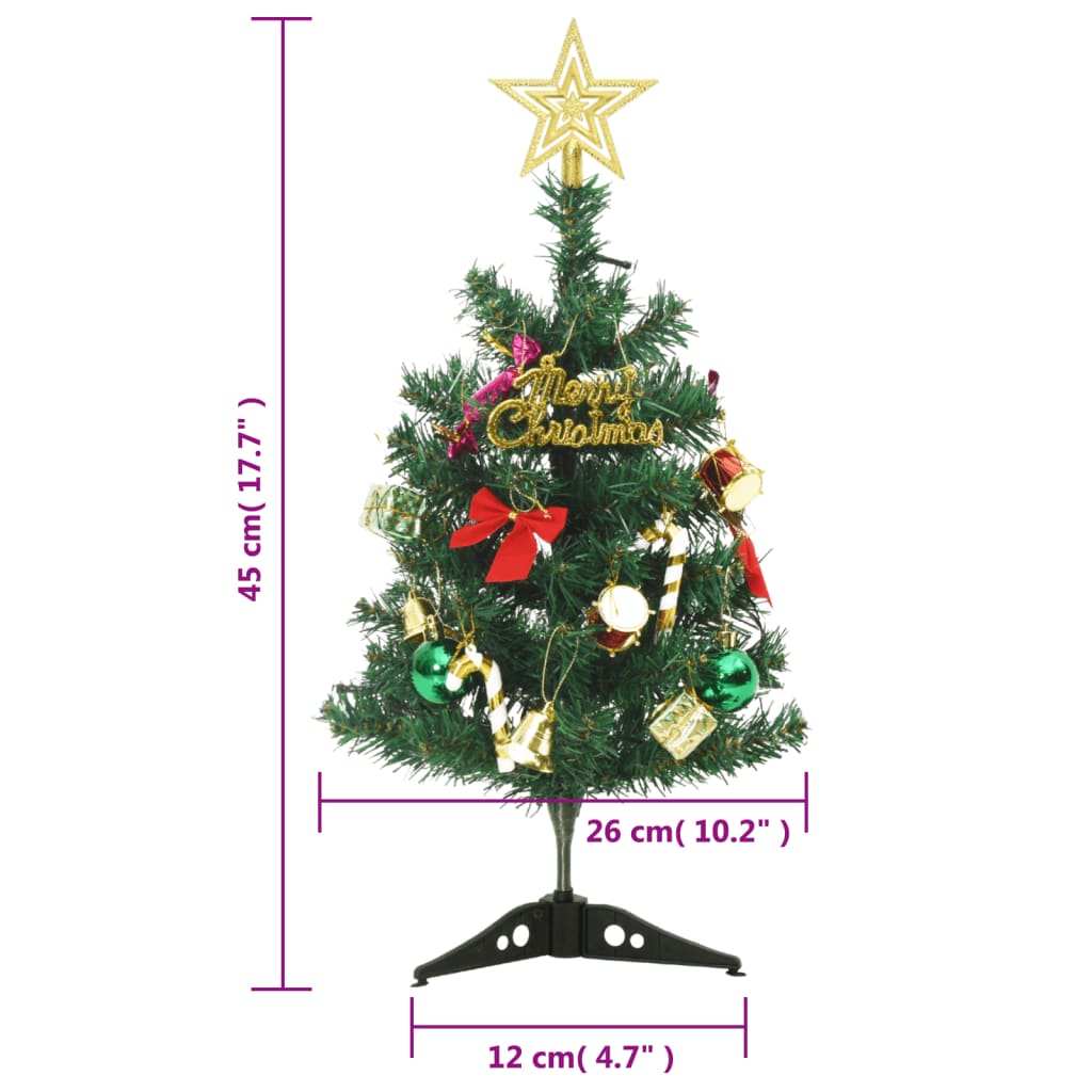 8720845472597_g_en_hd_10 vidaXL Mini Artificial Pre-lit Christmas Tree with 20 LEDs Green 45 cm - Image 11