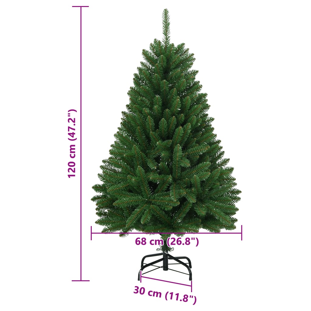 8720845472696_g_en_hd_7 vidaXL Artificial Hinged Christmas Tree with Stand Green 120 cm - Image 8