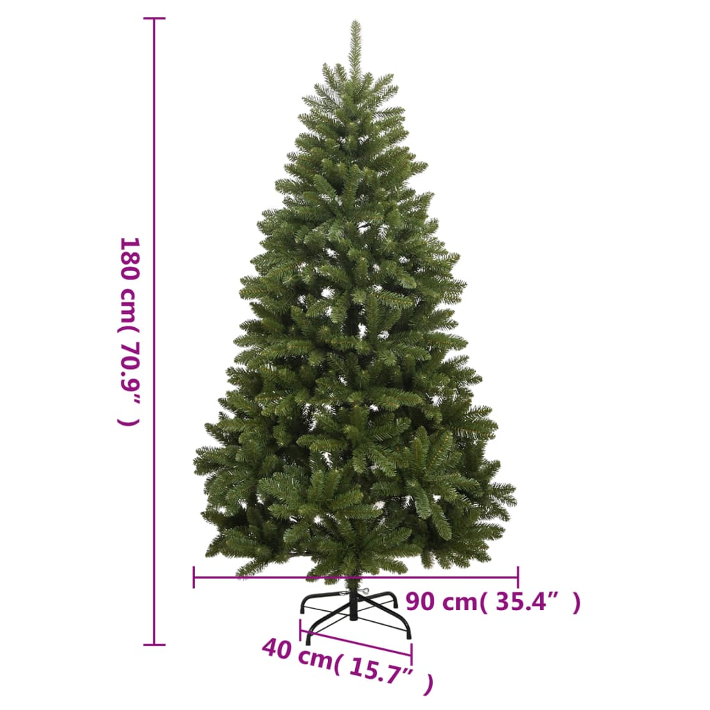8720845472719_g_en_hd_7 vidaXL Artificial Hinged Christmas Tree with Stand Green 180 cm - Image 8