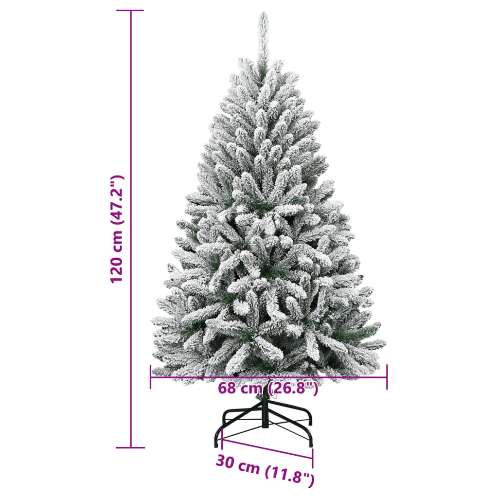 8720845472832_g_en_hd_7 vidaXL Artificial Hinged Christmas Tree with Flocked Snow 120 cm - Image 8