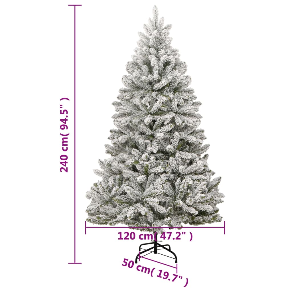8720845472870_g_en_hd_8 vidaXL Artificial Hinged Christmas Tree with Flocked Snow 240 cm - Image 9