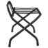 vidaXL Luggage Rack with Backrest Black 56x39x52 cm - Image 4