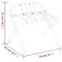 vidaXL Luggage Rack with Backrest Black 56x39x52 cm - Image 8