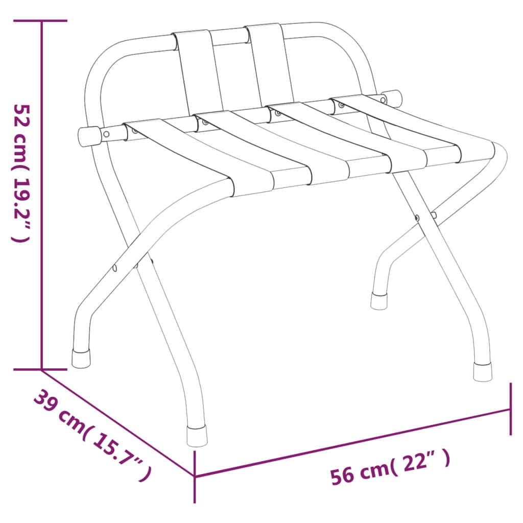 8720845524555_g_en_hd_6 vidaXL Luggage Rack with Backrest Black 56x39x52 cm - Image 8