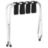 vidaXL Luggage Rack Black and Silver 56x40x49 cm - Image 5