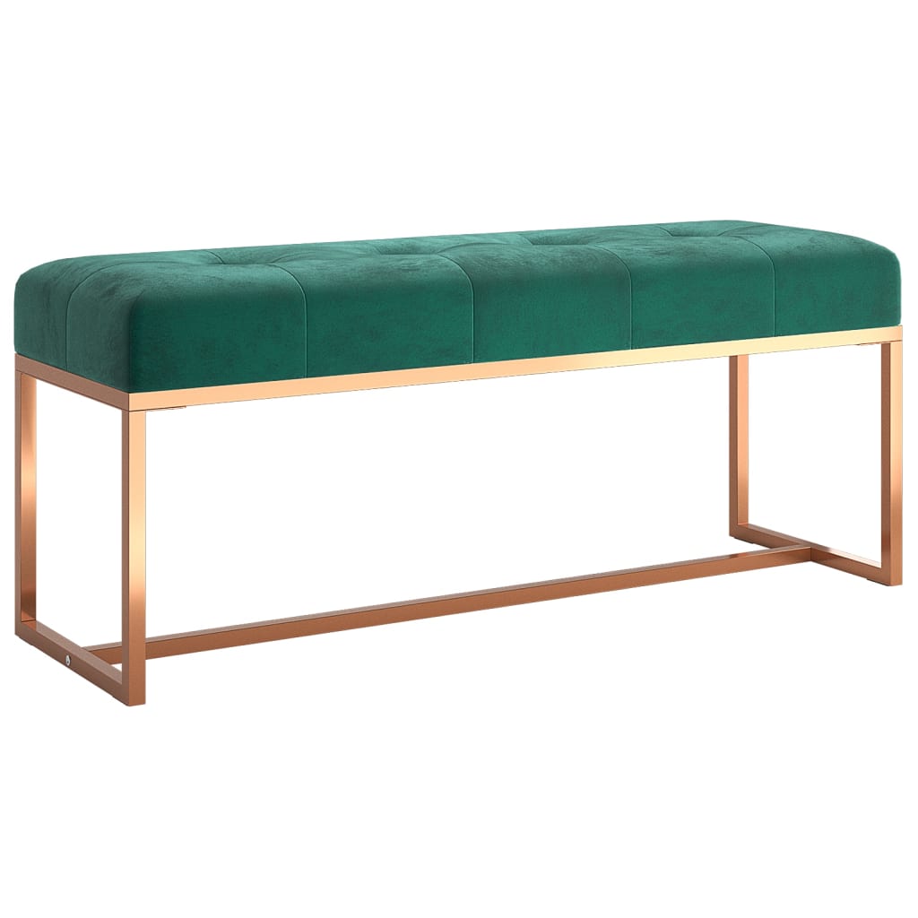 8720845524678_a_en_hd_1 vidaXL Bench Dark Green 110x36x45 cm Velvet - Image 2
