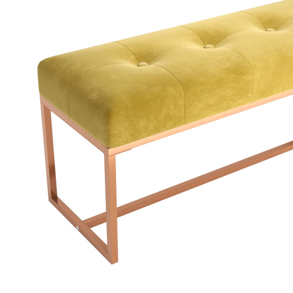 8720845524685_g_en_hd_3 vidaXL Bench Mustard Yellow 110x36x45 cm Velvet - Image 5