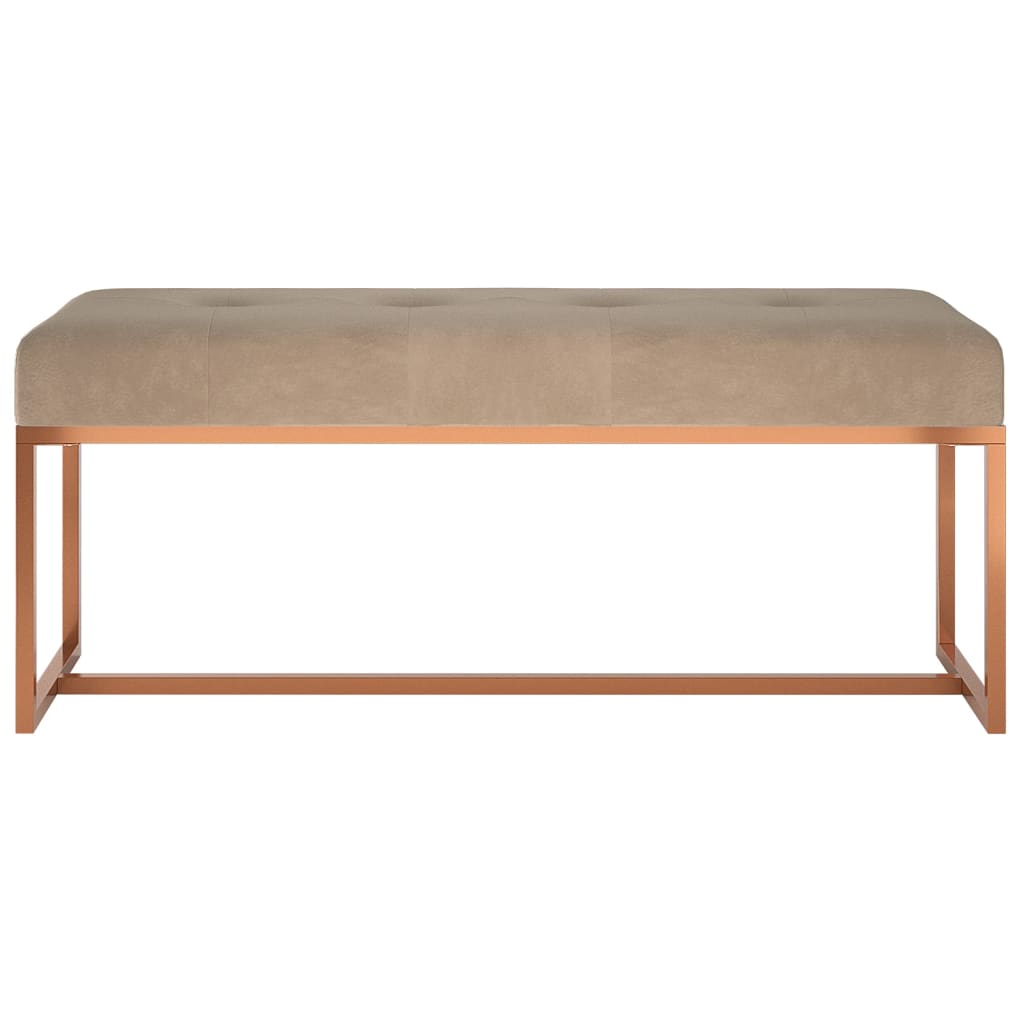 8720845524708_g_en_hd_1 vidaXL Bench Beige 110x36x45 cm Velvet - Image 3