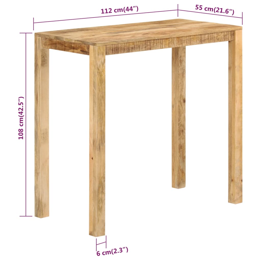 8720845541750_g_en_hd_7 vidaXL Bar Table 112x55x108 cm Solid Wood Mango - Image 9