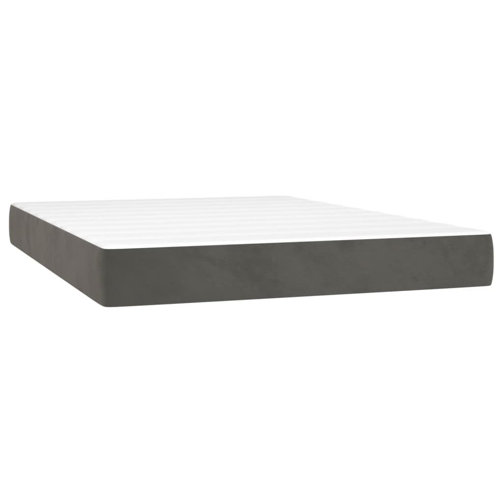 8720845548636_g_en_hd_3 vidaXL Box Spring Bed with Mattress Dark Grey 137x190 cm Velvet - Image 5