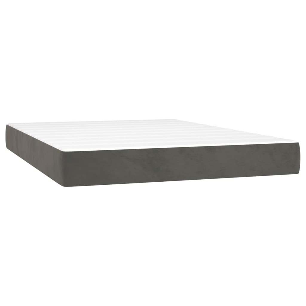 8720845552145_g_en_hd_3 vidaXL Box Spring Bed with Mattress Dark Grey 153x203 cm Queen Size Velvet - Image 5