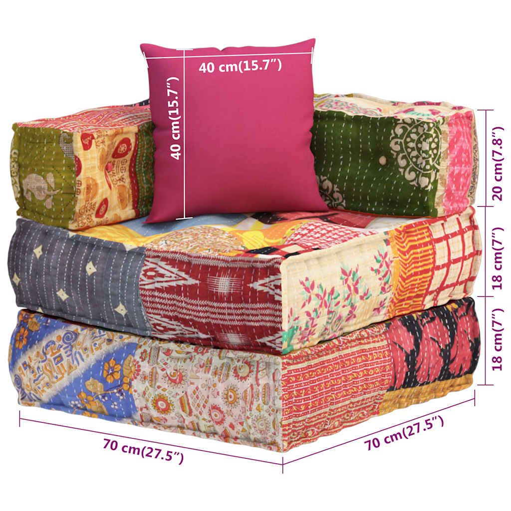 8720845554712_g_en_hd_10 vidaXL Modular Pouffe with Pillow Patchwork Fabric - Image 12