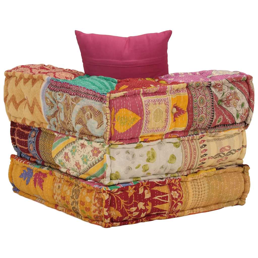 8720845554712_g_en_hd_6 vidaXL Modular Pouffe with Pillow Patchwork Fabric - Image 8