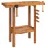 vidaXL Workbench with Vices 92x48x83 cm Solid Wood Acacia - Image 2