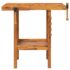 vidaXL Workbench with Vices 92x48x83 cm Solid Wood Acacia - Image 3