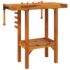 vidaXL Workbench with Vices 92x48x83 cm Solid Wood Acacia - Image 5