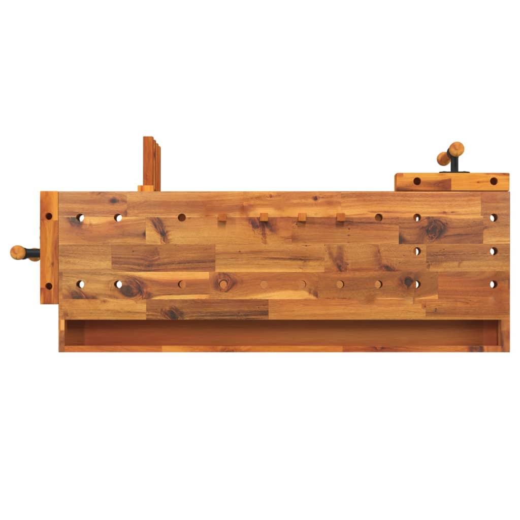 8720845554774_g_en_hd_5 vidaXL Workbench with Drawer and Vices 124x52x83 cm Solid Wood Acacia - Image 7