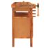 vidaXL Workbench with Drawer and Vices 124x52x83 cm Solid Wood Acacia - Image 5