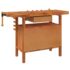 vidaXL Workbench with Drawer and Vices 124x52x83 cm Solid Wood Acacia - Image 6