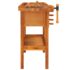 vidaXL Workbench with Drawers and Vices 124x52x83 cm Solid Wood Acacia - Image 5