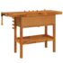 vidaXL Workbench with Drawers and Vices 124x52x83 cm Solid Wood Acacia - Image 6