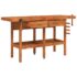 vidaXL Workbench with Drawers and Vices 162x62x83 cm Solid Wood Acacia - Image 3