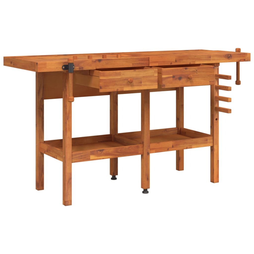 8720845554804_g_en_hd_1 vidaXL Workbench with Drawers and Vices 162x62x83 cm Solid Wood Acacia - Image 3