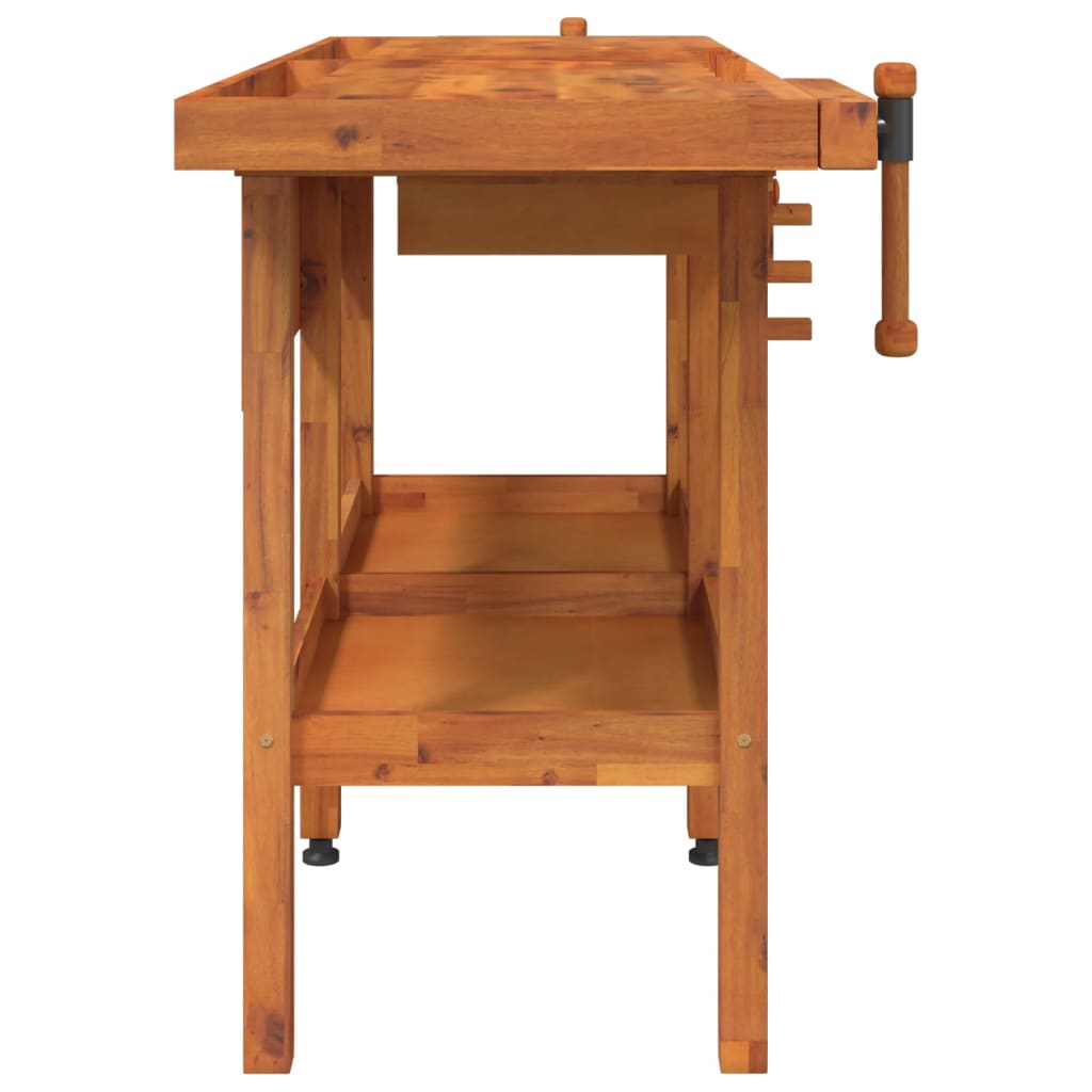 8720845554804_g_en_hd_3 vidaXL Workbench with Drawers and Vices 162x62x83 cm Solid Wood Acacia - Image 5