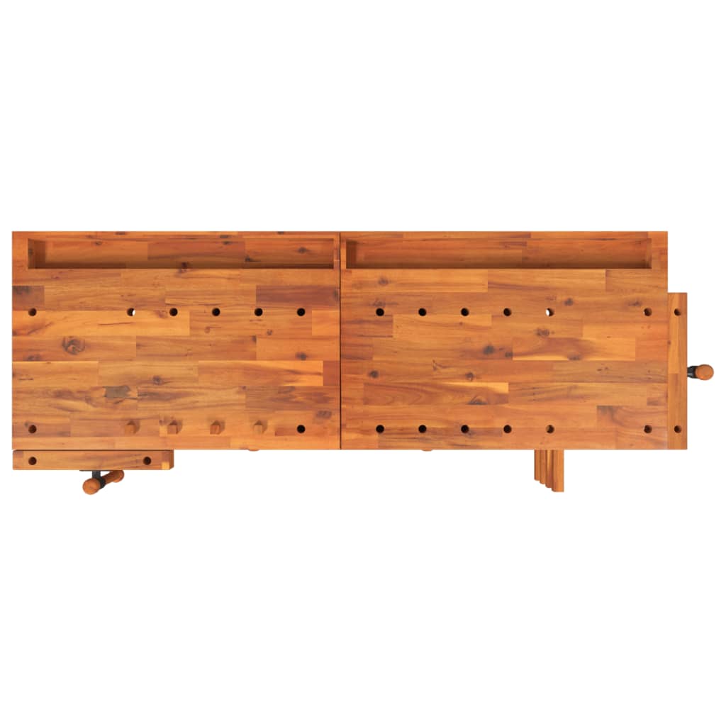 8720845554804_g_en_hd_5 vidaXL Workbench with Drawers and Vices 162x62x83 cm Solid Wood Acacia - Image 7
