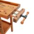 vidaXL Workbench with Drawers and Vices 162x62x83 cm Solid Wood Acacia - Image 8
