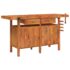 vidaXL Workbench with Drawers and Vices 162x62x83 cm Solid Wood Acacia - Image 2