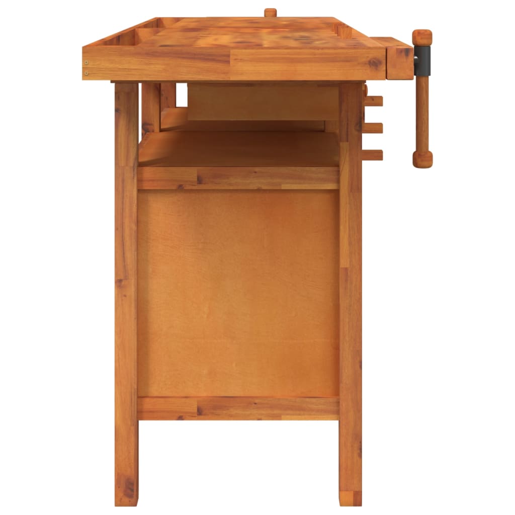 8720845554811_g_en_hd_2 vidaXL Workbench with Drawers and Vices 162x62x83 cm Solid Wood Acacia - Image 4