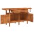 vidaXL Workbench with Drawers and Vices 162x62x83 cm Solid Wood Acacia - Image 6