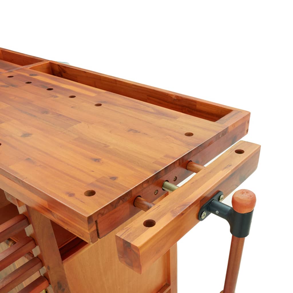 8720845554811_g_en_hd_6 vidaXL Workbench with Drawers and Vices 162x62x83 cm Solid Wood Acacia - Image 8