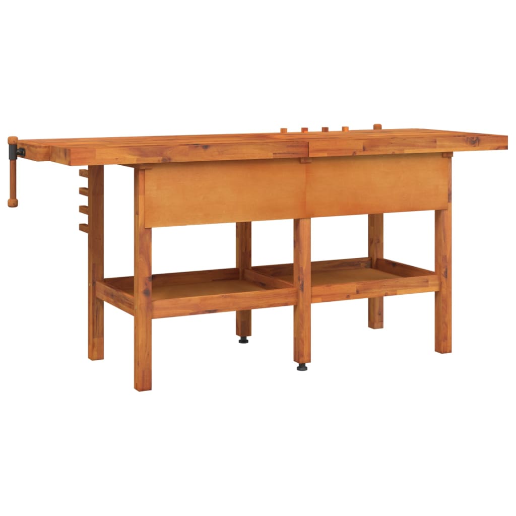 8720845554828_g_en_hd_4 vidaXL Workbench with Drawers and Vices 192x62x83 cm Solid Wood Acacia - Image 6