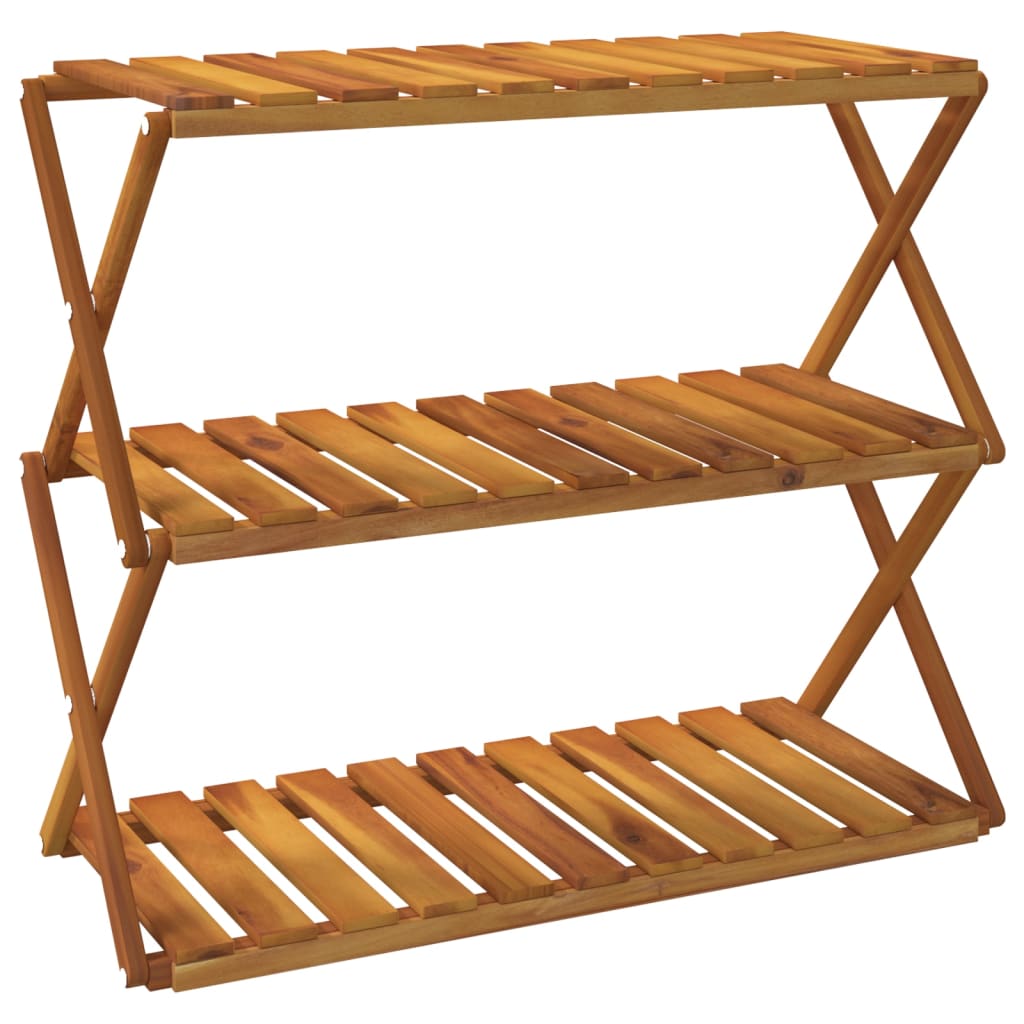 8720845554859_a_en_hd_1 vidaXL 3-Tier Folding Shelf Brown 70x31x63 cm Solid Wood Acacia - Image 2