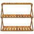 vidaXL 3-Tier Folding Shelf Brown 70x31x63 cm Solid Wood Acacia - Image 4