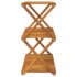 vidaXL 3-Tier Folding Shelf Brown 70x31x63 cm Solid Wood Acacia - Image 5