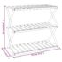 vidaXL 3-Tier Folding Shelf Brown 70x31x63 cm Solid Wood Acacia - Image 11