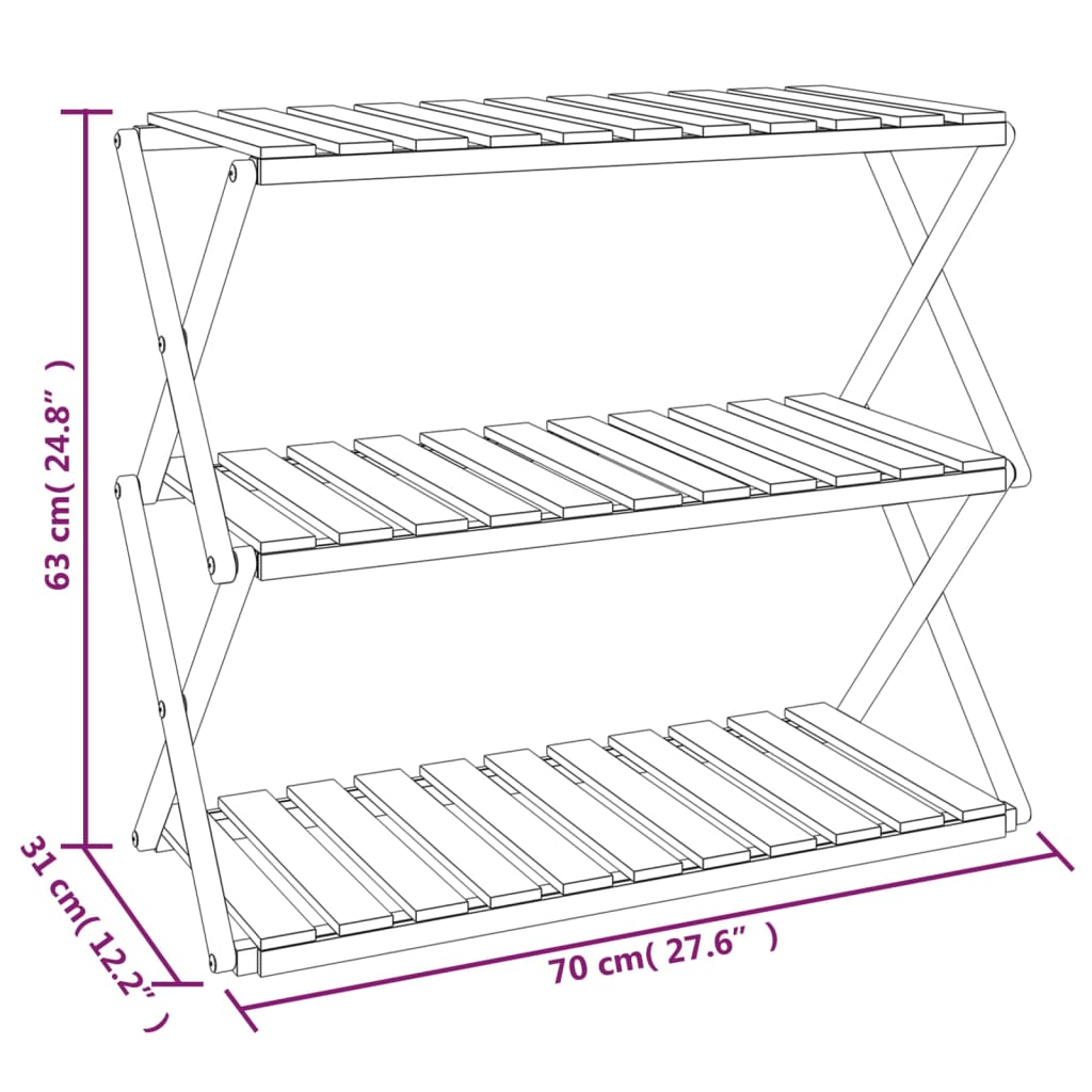 8720845554859_g_en_hd_9 vidaXL 3-Tier Folding Shelf Brown 70x31x63 cm Solid Wood Acacia - Image 11