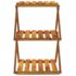 vidaXL 3-Tier Folding Shelf Brown 43x31x63 cm Solid Wood Acacia - Image 4