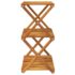 vidaXL 3-Tier Folding Shelf Brown 43x31x63 cm Solid Wood Acacia - Image 5