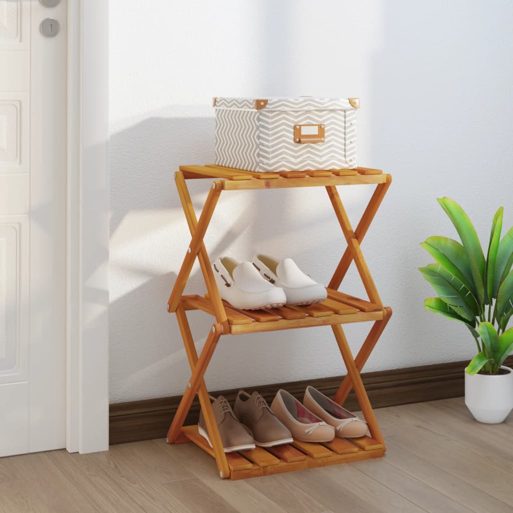 8720845554866_m_en_hd_1 vidaXL 3-Tier Folding Shelf Brown 43x31x63 cm Solid Wood Acacia - Image 1
