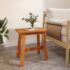 vidaXL Stool 45x29x45 cm Rectangular Solid Wood Acacia - Image 3