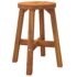 vidaXL Stool Brown 38x38x45 cm Round Solid Wood Acacia - Image 2