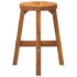 vidaXL Stool Brown 38x38x45 cm Round Solid Wood Acacia - Image 4