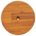 vidaXL Stool Brown 38x38x45 cm Round Solid Wood Acacia - Image 5