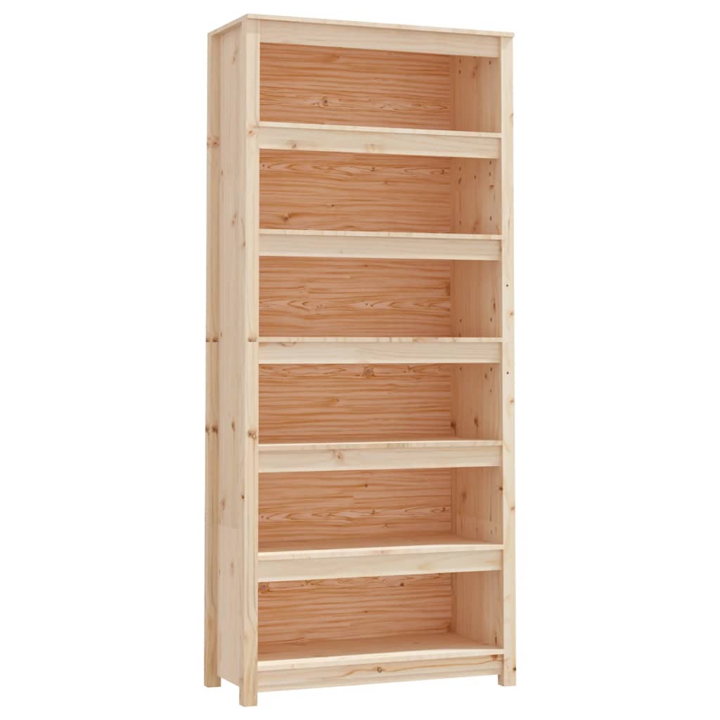 8720845556457_a_en_hd_1 vidaXL Book Cabinet 80x35x183 cm Solid Wood Pine - Image 2