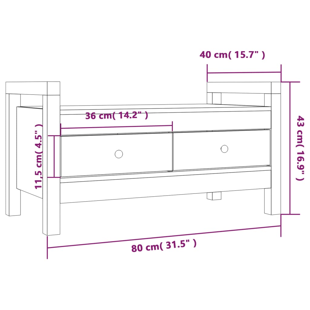8720845557355_g_en_hd_8 vidaXL Hall Bench 80x40x43 cm Solid Wood Pine - Image 10
